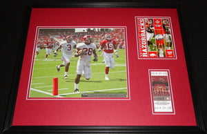 2008 Alabama vs Arkansas Framed 16x20 Photo & Repro Ticket & Program Cover Set