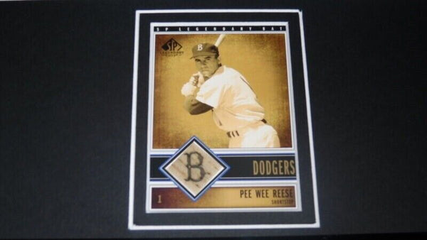 Pee Wee Reese Framed 11x14 Game Used Bat & Photo Display Dodgers