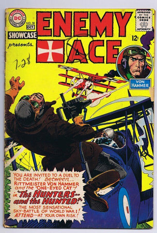 Showcase #58 ORIGINAL Vintage 1964 DC Comics 5th Enemy Ace