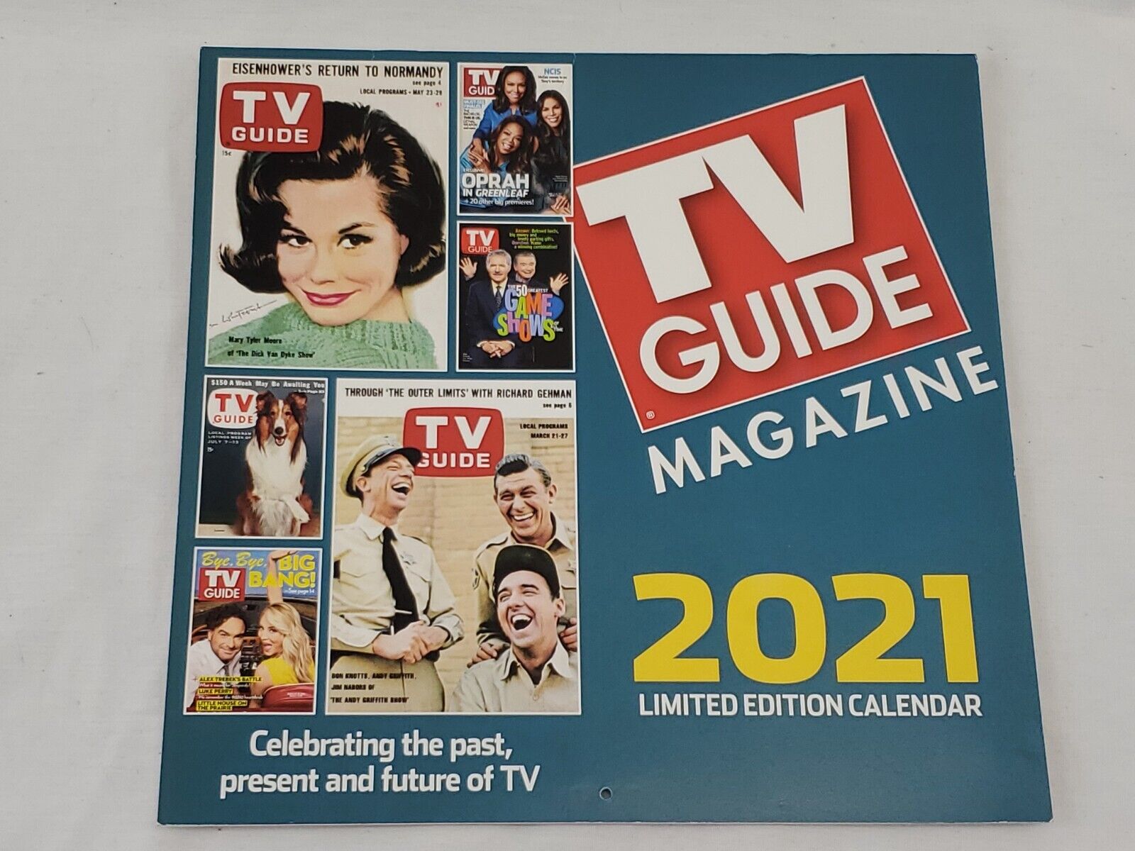 2021 TV Guide Calendar Mary Tyler Moore Andy Griffith Lassie Big Bang Theory