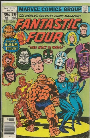 Fantastic Four #190 ORIGINAL Vintage 1978 Marvel Comics 