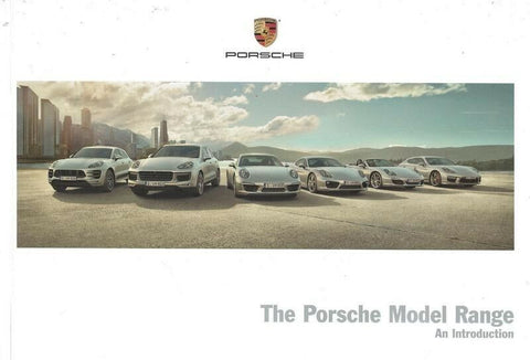 ORIGINAL Vintage 2014 Porsche Model Range Brochure Sales Book