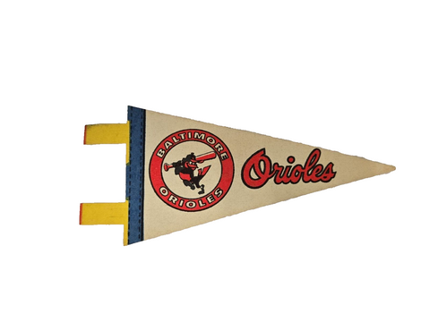 VINTAGE 1970s Baltimore Orioles Mini Pennant