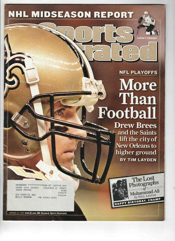 Jan 22 2007 Sports Illustrated Magazine Drew Brees Saints