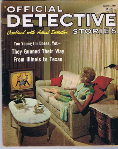 ORIGINAL Vintage December 1961 Official Detective Stories Magazine GGA 