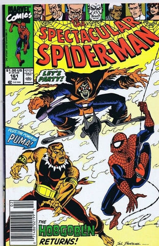 Spectacular Spiderman #161 ORIGINAL Vintage 1990 Marvel Comics 