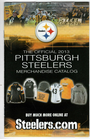 VINTAGE 2013 Pittsburgh Steelers Merchandise Catalog