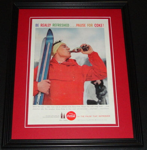 1959 Coca Cola Pause for Coke 11x14 Framed ORIGINAL Vintage Advertisement