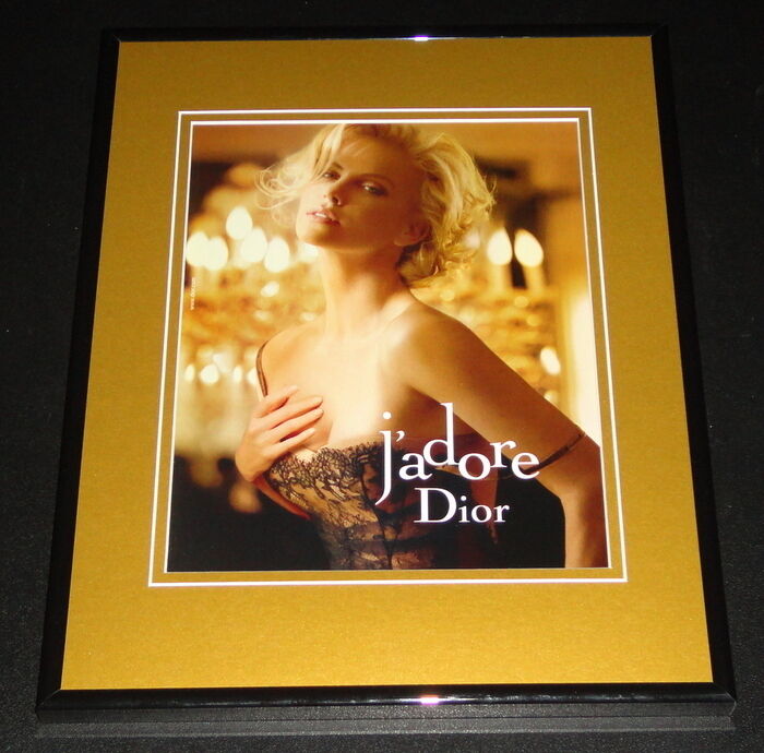 Charlize Theron 11x14 Framed 2011 J'Adore Dior ORIGINAL Advertisement