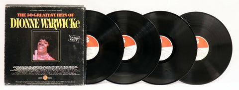 VINTAGE 50 Greatest Hits of Dionne Warwicke 4x LP Vinyl Record Album Set