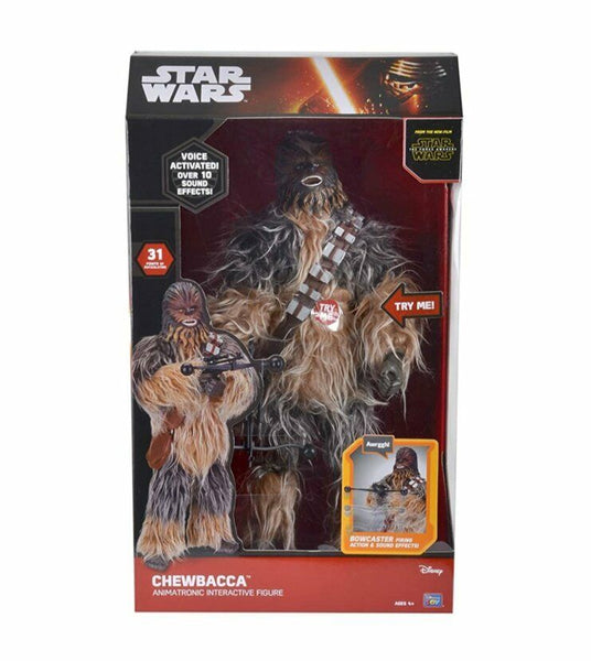 NEW SEALED 2017 Star Wars Chewbacca 17" Animatronic Figure Doll Toys R Us Excl