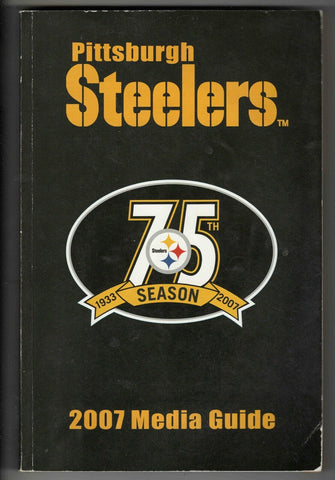 2007 Pittsburgh Steelers Media Guide Mike Tomlin 1st Season