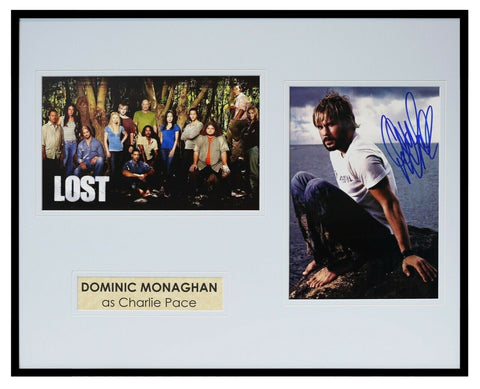 Dominic Monaghan Signed Framed 16x20 Photo Set Lost