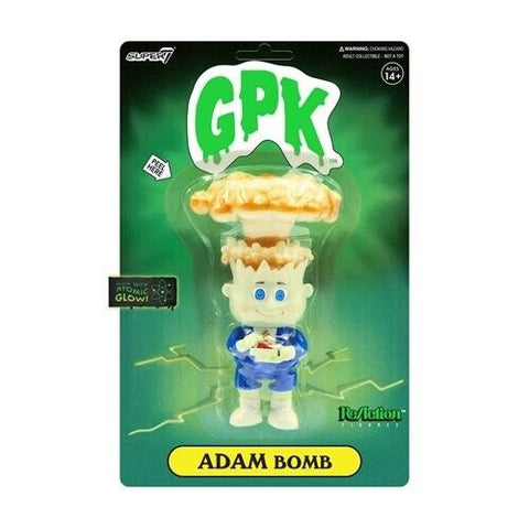 NEW SEALED 2022 Super7 Garbage Pail Kids Adam Bomb GLOW ReAction Action Figure