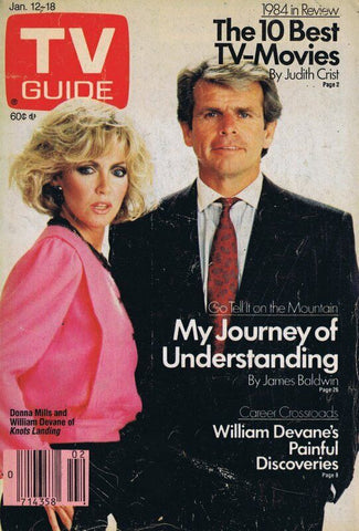 ORIGINAL Vintage Jan 12 1985 TV Guide Magazine No Label Knots Landing D Mills