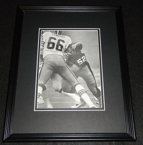 Mike Webster Steelers vs Browns Framed 11x14 Photo Display 