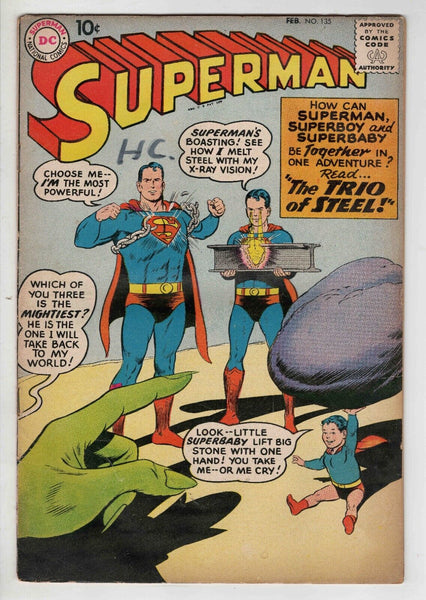 Superman #135 VINTAGE 1960 DC Comics