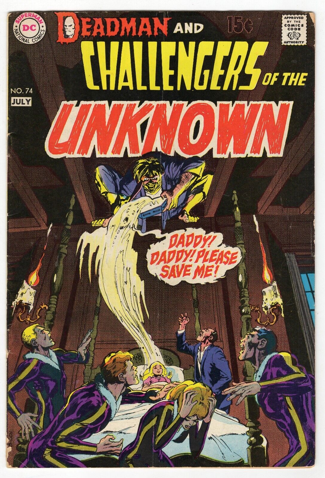 Challengers of the Unknown #74 VINTAGE 1970 DC Comics Deadman