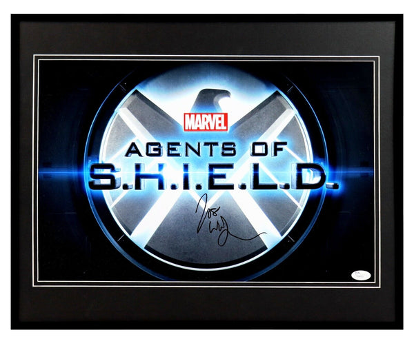 Joss Whedon Signed Framed 16x20 Agents of SHIELD Poster JSA