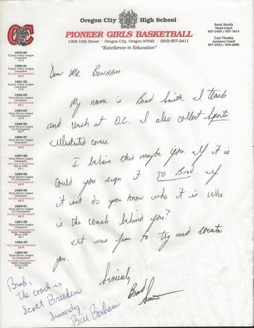 Bill Bonham Signed Response to Fan Letter Reds