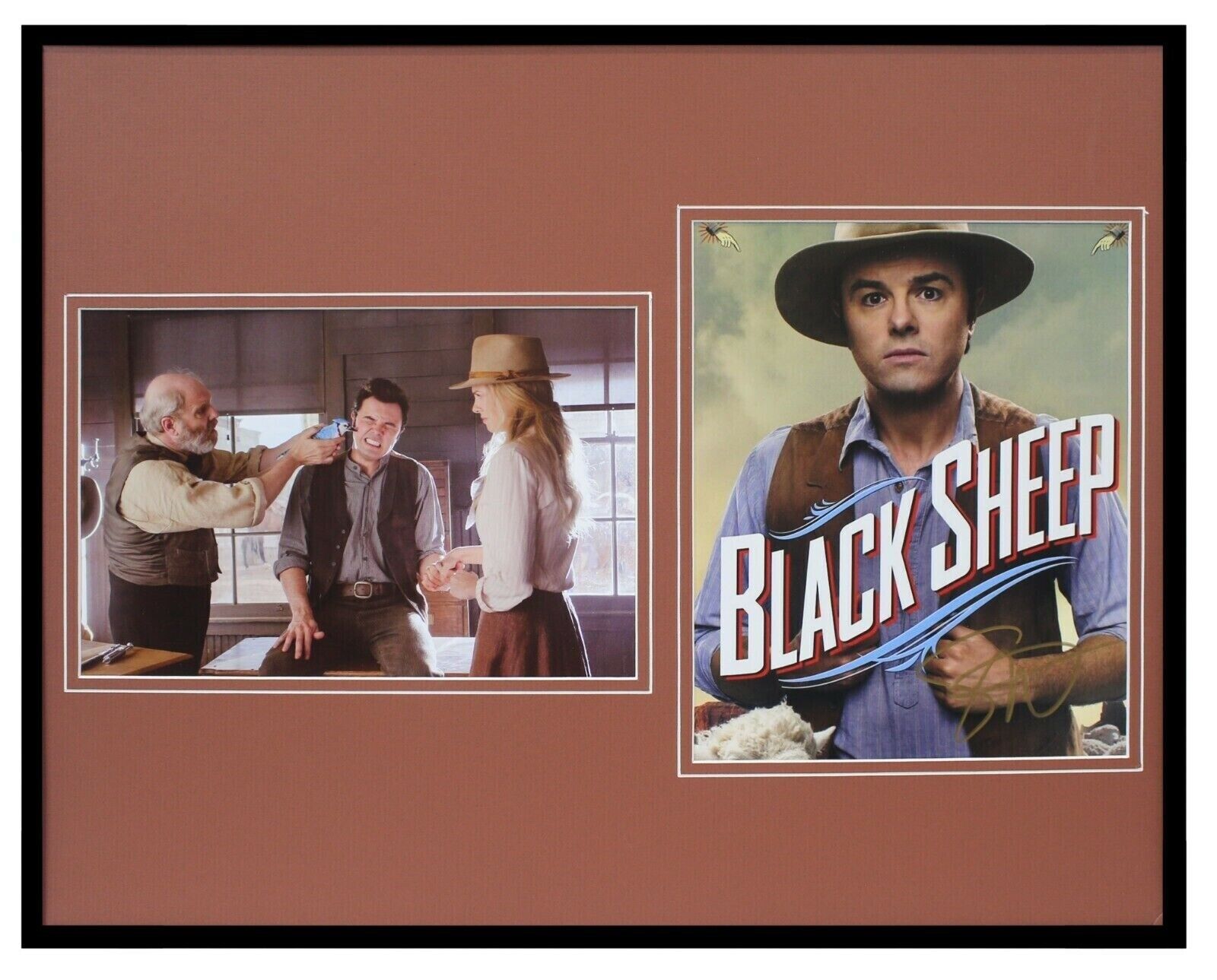 Seth MacFarlane Signed Framed Photo Set A Million Ways to Die in the West JSA