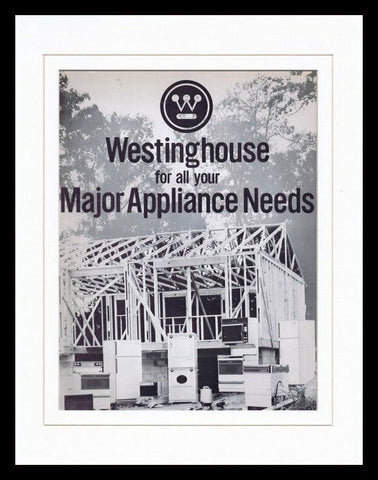 1974 Westinghouse Electrical Framed 11x14 ORIGINAL Vintage Advertisement