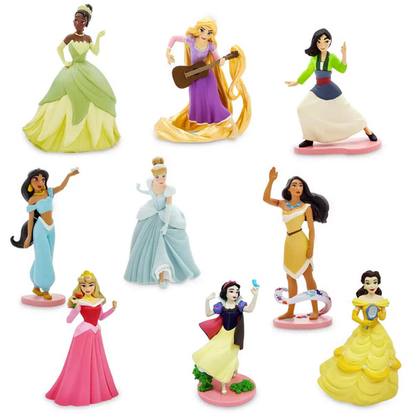 NEW SEALED Disney Princess Deluxe Action Figure Set of 9 Snow White Cinderella +