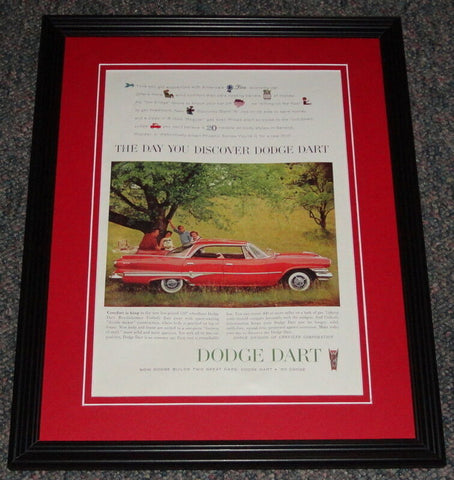 1959 Dodge Dart 11x14 Framed ORIGINAL Vintage Advertisement Poster B