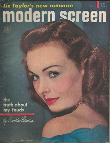 ORIGINAL Vintage May 1951 Modern Screen Magazine Jeanne Crain