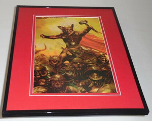 Thor Marvel Zombies #1 Framed 11x14 Poster Display 