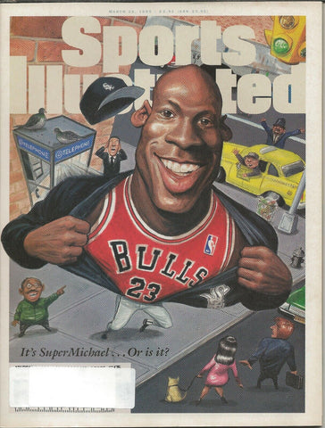 ORIGINAL Vintage March 20 1995 Michael Jordan Sports Illustrated Magazine 