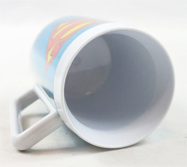 VINTAGE 1980s DC Comics Superman Logo Plastic Mug