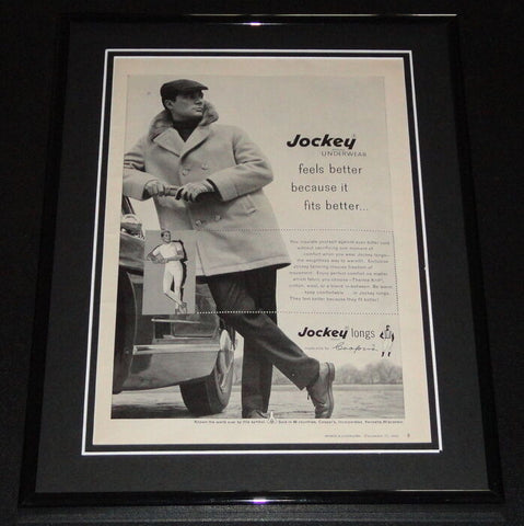 1958 Jockey Underwear 11x14 Framed ORIGINAL Vintage Advertisement