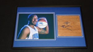 Chris Duhon Signed Framed 12x18 Floorboard & Photo Display Magic Duke