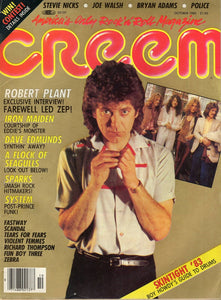 VINTAGE Oct 1983 Creem Magazine Robert Plant Farewell Led Zeppelin