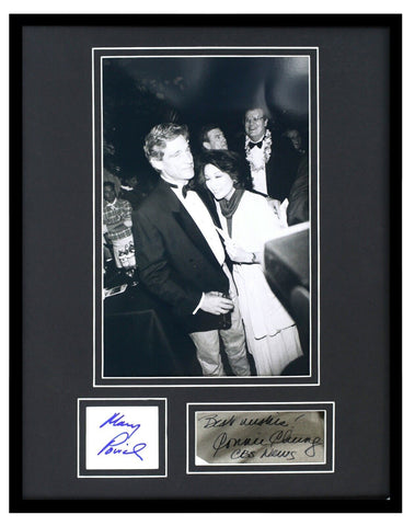 Maury Povich & Connie Chung Dual Signed Framed 11x14 Photo Display JSA