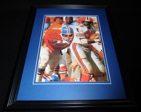 Karl Mecklenburg Signed Framed 11x14 Photo Display JSA Broncos