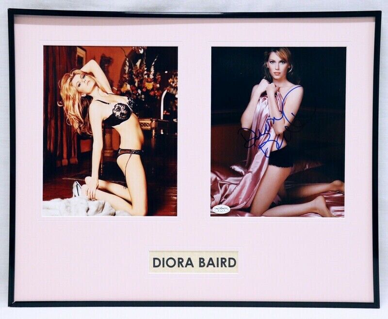 Diora Baird Signed Framed 16x20 Lingerie Photo Set JSA Wedding Crashers