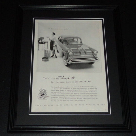 1959 Vauxhall 11x14 Framed ORIGINAL Vintage Advertisement Poster C