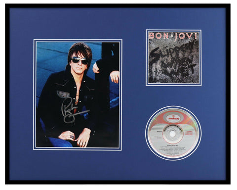 Richie Sambora Signed Framed Bon Jovi Slippery When Wet CD & Photo Display JSA 