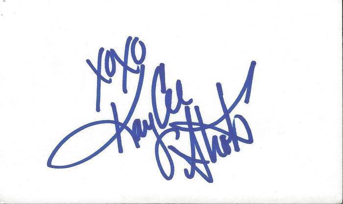 Kaycee Stroh Signed 3x5 Index Card High School Musical