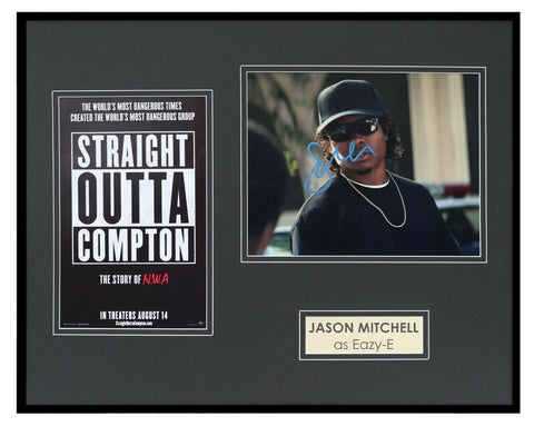 Jason Mitchell Signed Framed 16x20 Photo Display AW Straight Outta Compton