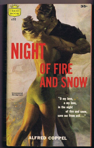 ORIGINAL Vintage 1958 Night of Fire and Snow Crest Paperback Book GGA Coppel