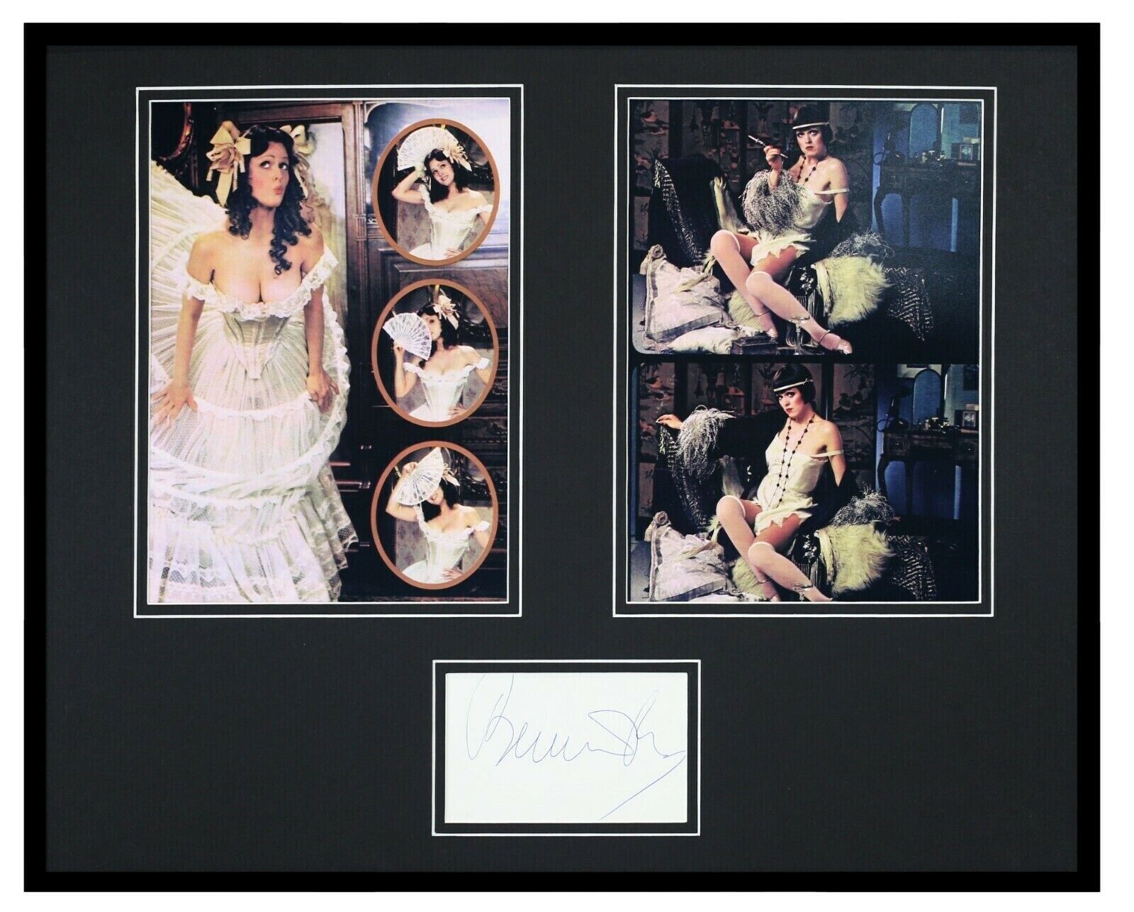 Bernadette Peters Signed Framed 16x20 Lingerie Photo Set