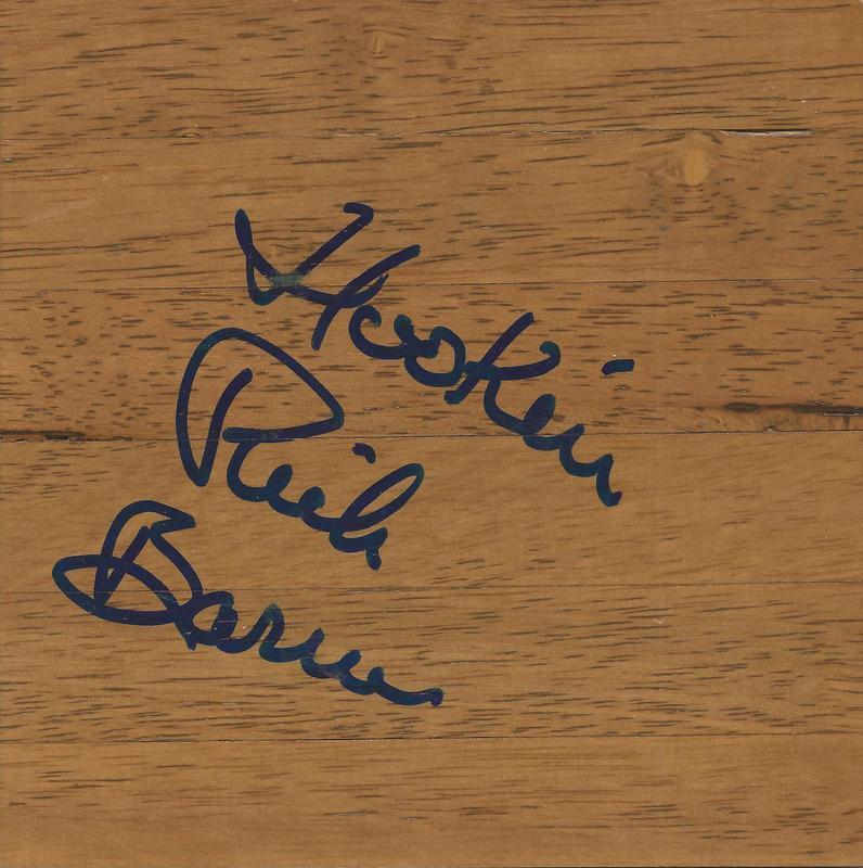 Coach Rick Barnes Signed 6x6 Floorboard Tennessee Texas Hook Em Inscription B