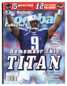 VINTAGE Jan 2004 Beckett Football Magazine Steve McNair Titans