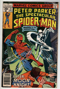 Spectacular Spider-Man #22 VINTAGE 1978 Marvel Comics Moon Knight