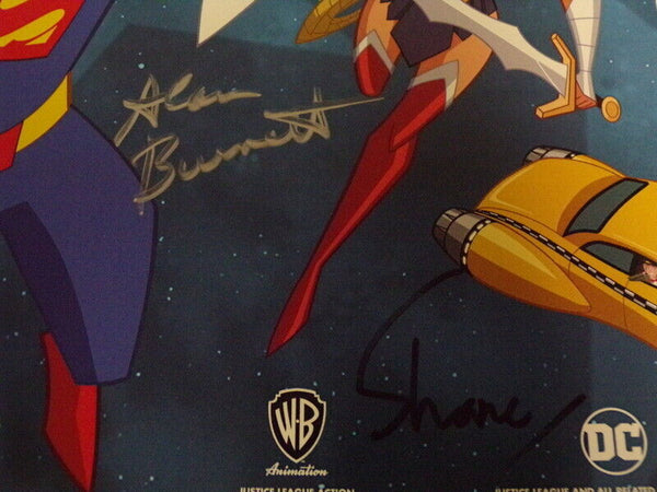 Justice League Action Cast Signed Framed 16x20 Poster Display SDCC Kevin Conroy