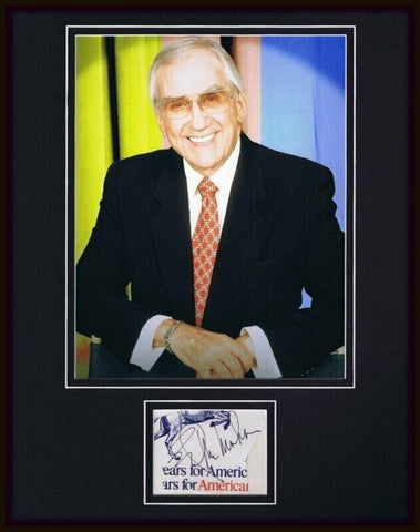 Ed McMahon Signed Framed 11x14 Photo Display JSA The Tonight Show