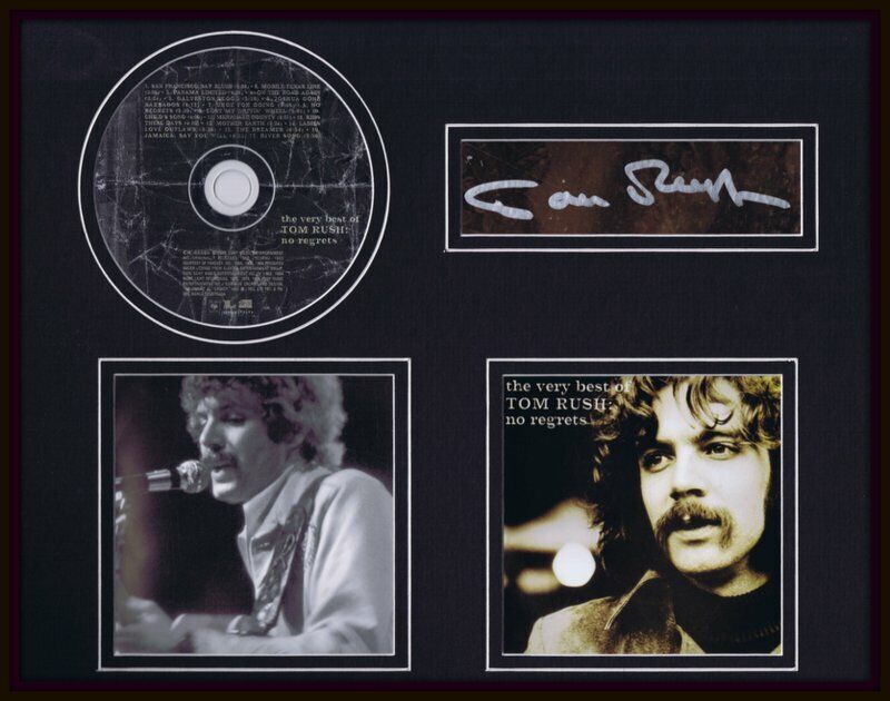 Tom Rush Signed Framed 11x14 No Regrets CD & Photo Display